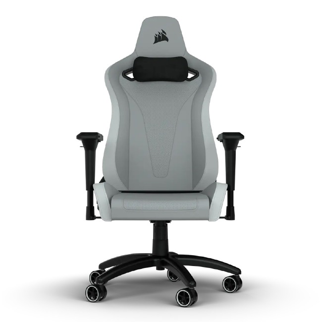 [렌탈] 커세어 CORSAIR TC200 레더렛 게이밍 의자 (색상 : 블랙.라이트그레이)